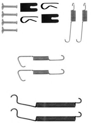 HELLA PAGID 8dz355200631 -  Комплектующие, тормозная колодка